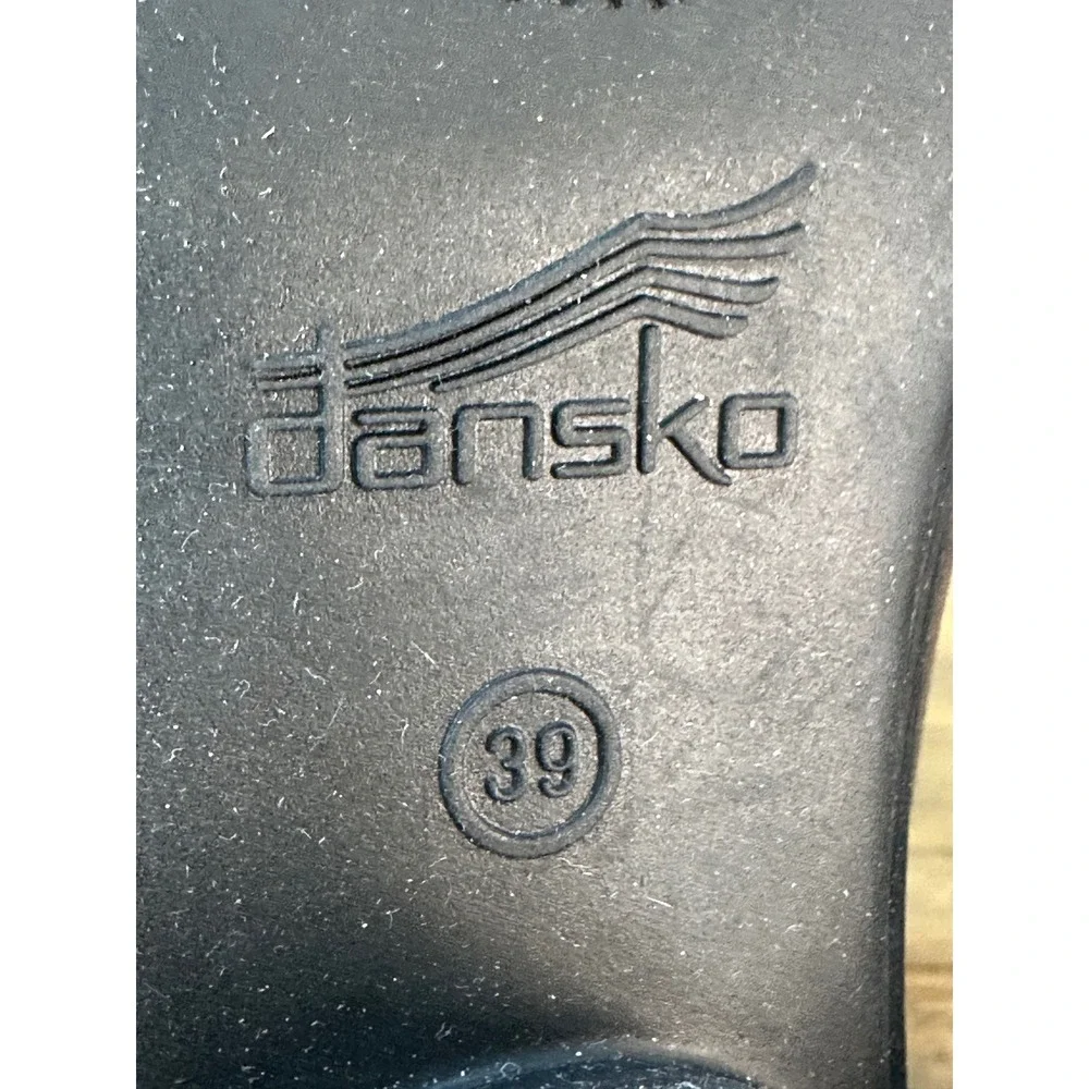 Dansko Mary Jane Block Heel Pumps Womens 39 / 8 Grey Leather